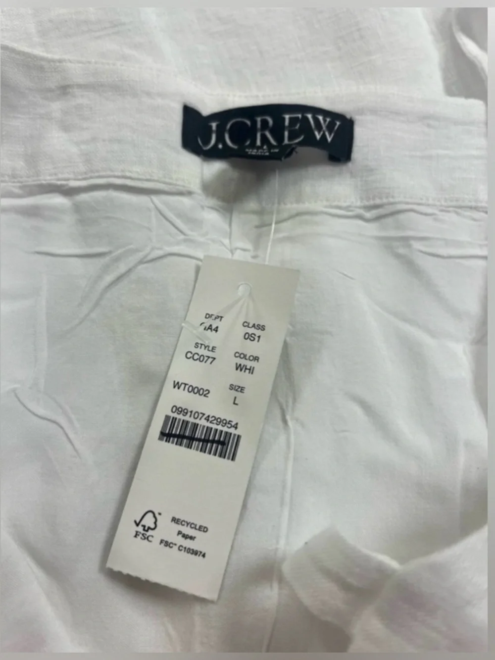 J.Crew Claudia Dress in Linen